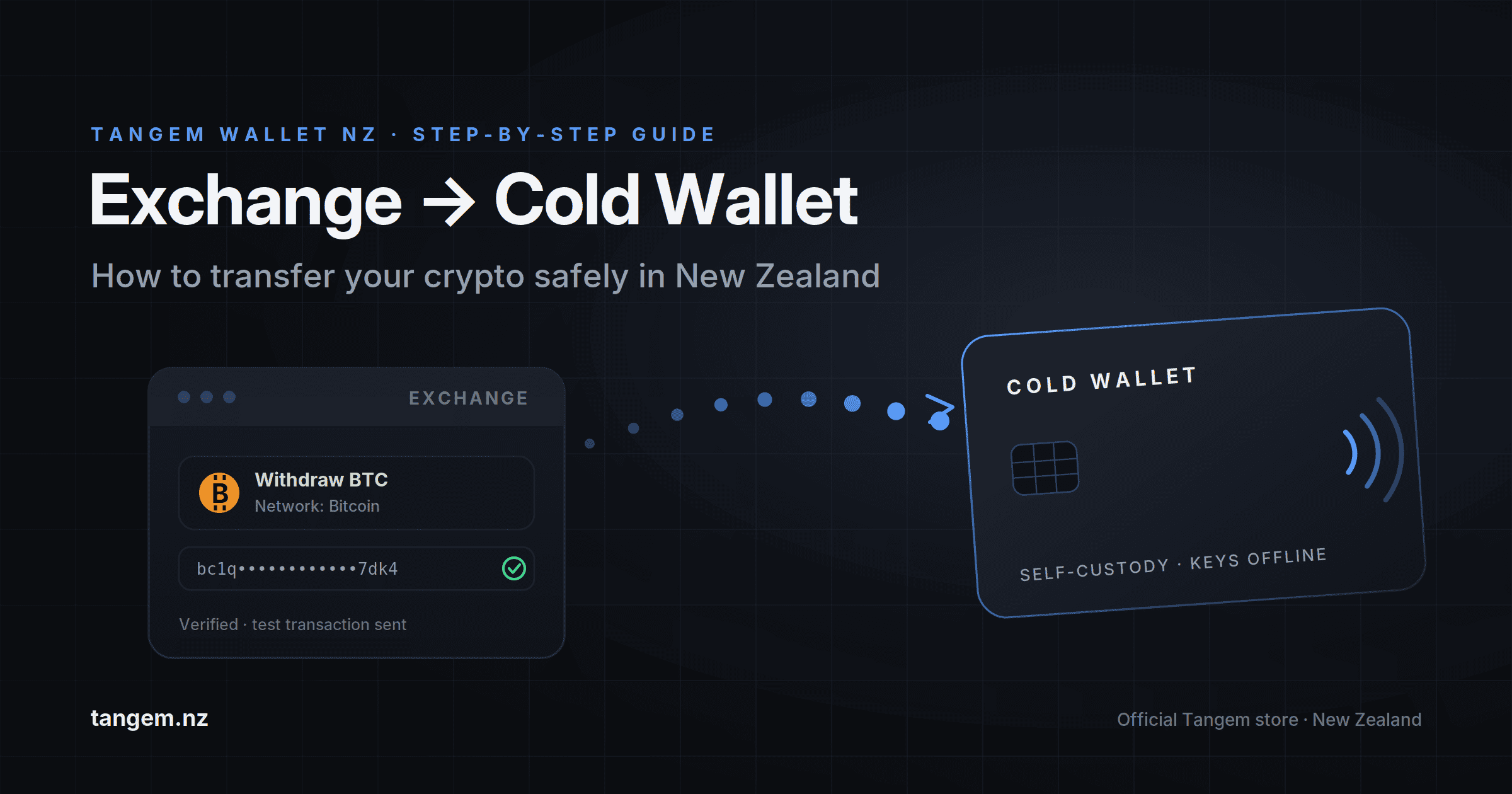 transfer crypto from an exchange to a cold wallet