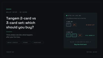 Tangem 2 Card vs 3 Card Set