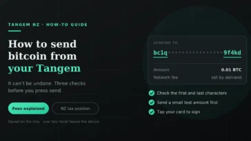 How to Send Bitcoin From Tangem