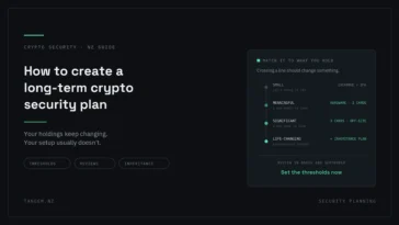Long-Term Crypto Security Plan