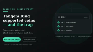Tangem Ring Supported Coins
