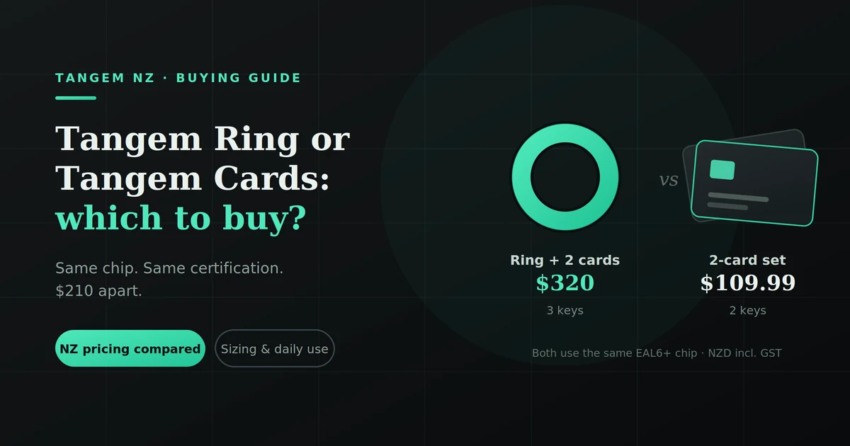 Tangem Ring or Tangem Cards