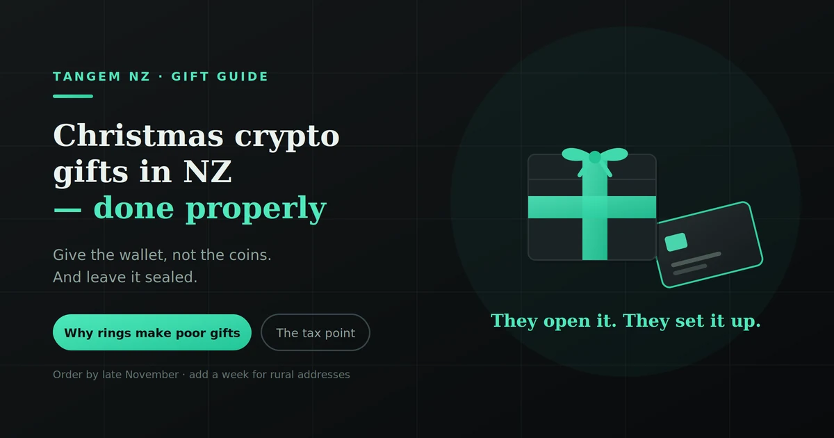 Christmas Crypto Gifts NZ 2026