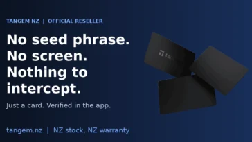 Tangem wallet cards: no seed phrase, no screen, nothing to intercept